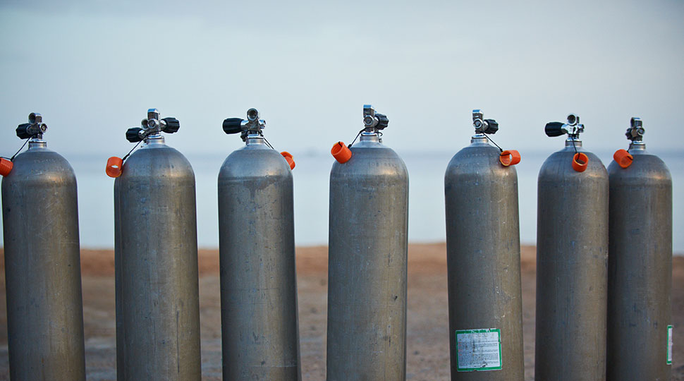 dive planning - scuba tanks - scubly